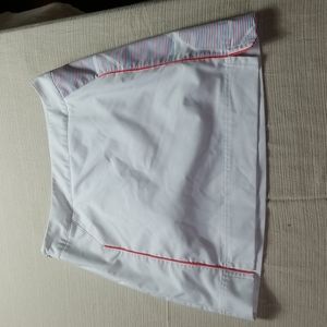 adidas White Skirt with Red Accents